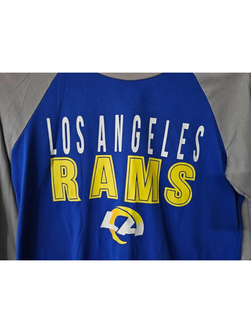 Youth Boys NFL Football Los Angeles Rams Pajama Top Size Large 12-14 Long Sleeve - Picture 8 of 11